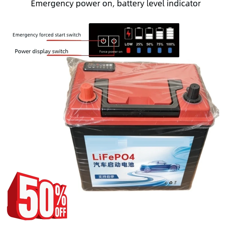 12V 100Ah LiFePO4 Car Starter Battery, High CCA 1000A, Scooters Underbone Motorcycles Replacement for Auto Start-Stop System
12V 100Ah LiFePO4 Car Starter Battery, High CCA 1000A, Scooters Underbone Motorcycles Replacement for Auto Start-Stop System