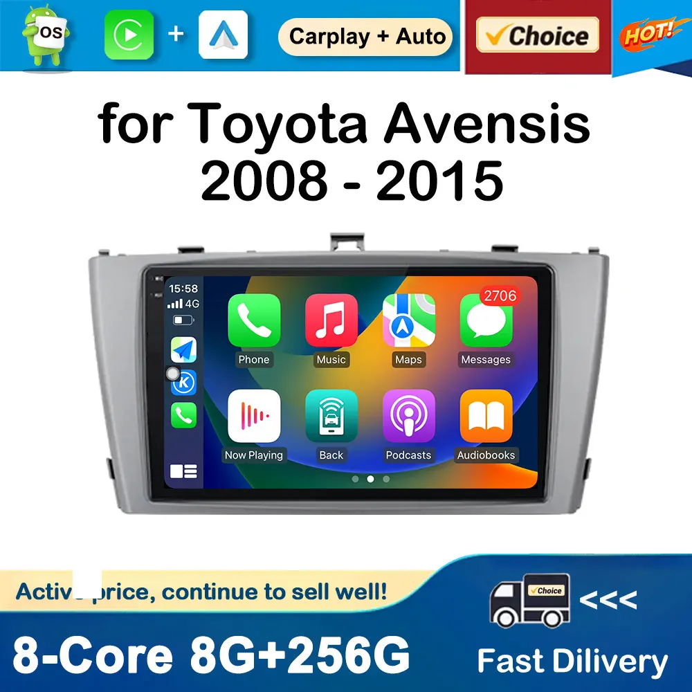 9 inch GPS Navigation for Toyota Avensis 2008 - 2015 Car Radio Multimedia Player Android OS BT WiFi DSP Stereo Auto Accessories
9 inch GPS Navigation for Toyota Avensis 2008 - 2015 Car Radio Multimedia Player Android OS BT WiFi DSP Stereo Auto Accessories