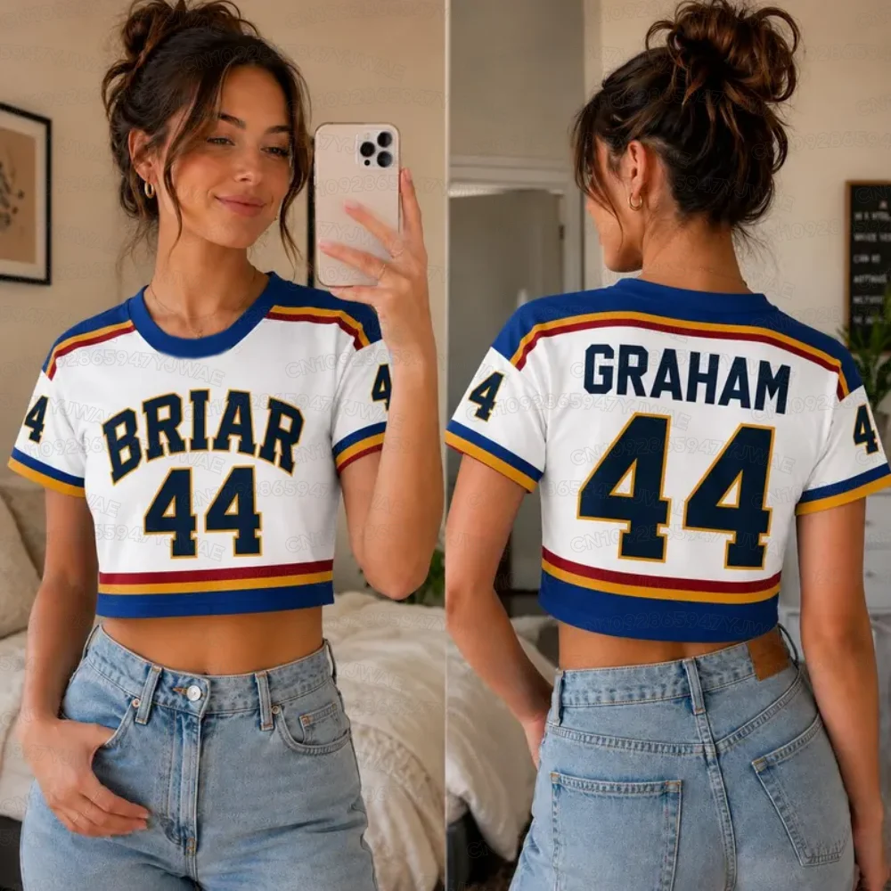 Summer Off Campus Briar University Jersey Graham 44 22 DI LAURENTIS 66 Football Jersey Short Sleeve Crop T-shirt Baby Top
Summer Off Campus Briar University Jersey Graham 44 22 DI LAURENTIS 66 Football Jersey Short Sleeve Crop T-shirt Baby Top