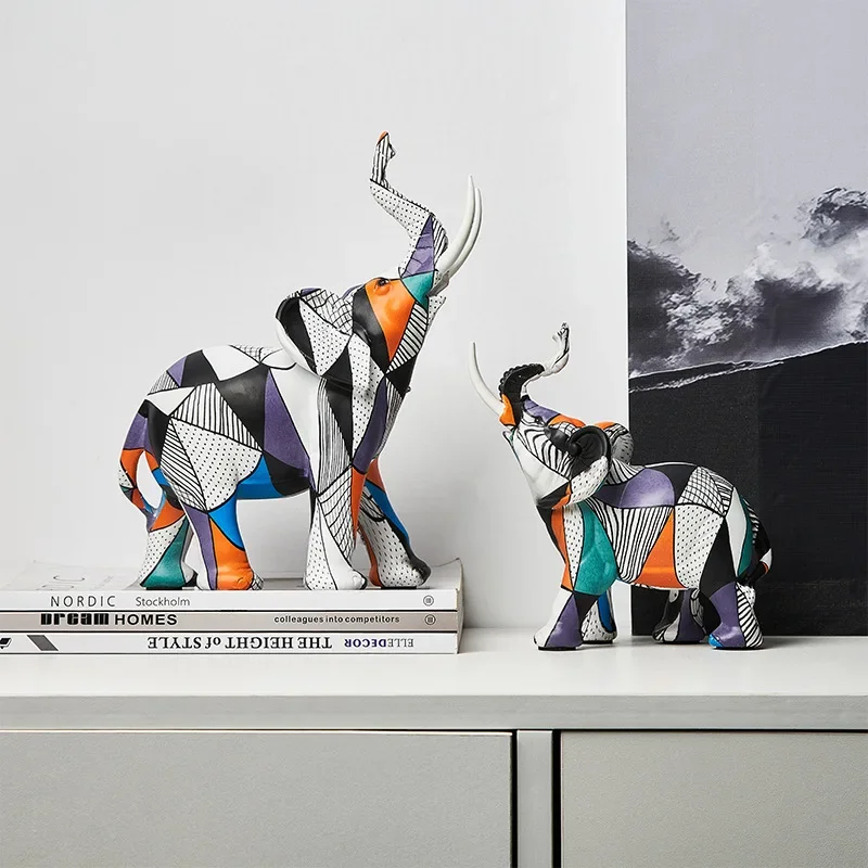 Colorful Elephant - themed Decorative Crafts to Decorate Home Living Room's TV and Wine Cabinets
Colorful Elephant - themed Decorative Crafts to Decorate Home Living Room's TV and Wine Cabinets