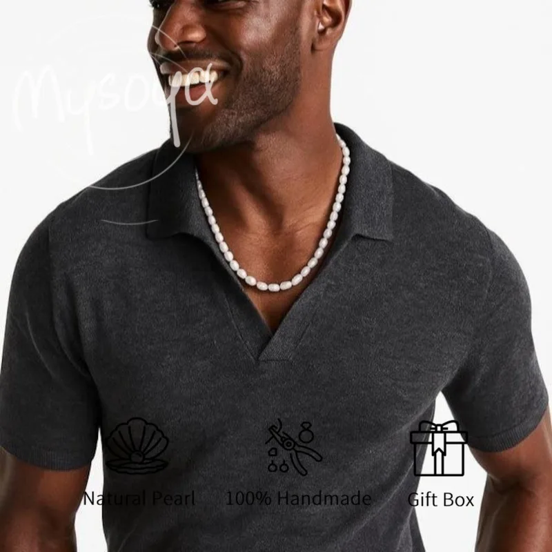 MYSOYA White Rice-shaped Freshwater Pearl Necklace 7-8mm with Gift Box for Her/Him, Gift for Birthday/Wedding/Valentine's Day
MYSOYA White Rice-shaped Freshwater Pearl Necklace 7-8mm with Gift Box for Her/Him, Gift for Birthday/Wedding/Valentine's Day