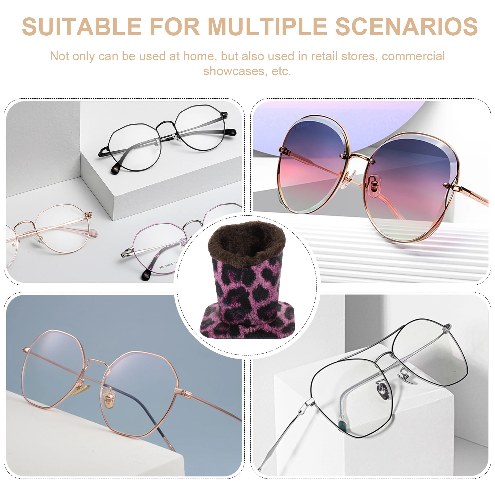 Glasses Display Stand Premium Lined Design Anti-Scratch For Sunglasses Eyeglasses Home Office Desktop Decor Holder
Glasses Display Stand Premium Lined Design Anti-Scratch For Sunglasses Eyeglasses Home Office Desktop Decor Holder