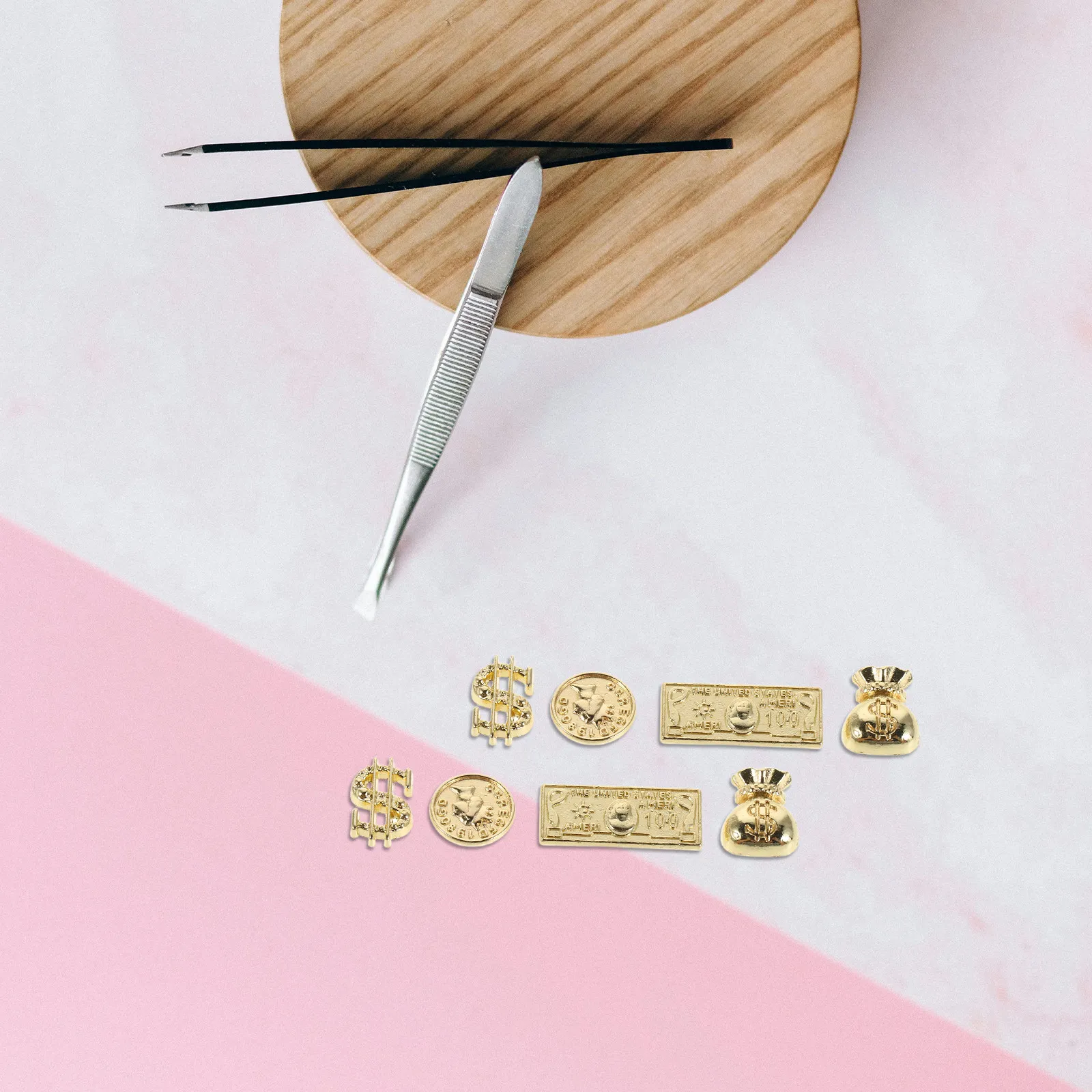 200Pcs Money Nail Charms Assorted Metal Gold Nail Art Charms for Salon DIY Manicure Festival Decoration Money Decor for Nails
200Pcs Money Nail Charms Assorted Metal Gold Nail Art Charms for Salon DIY Manicure Festival Decoration Money Decor for Nails