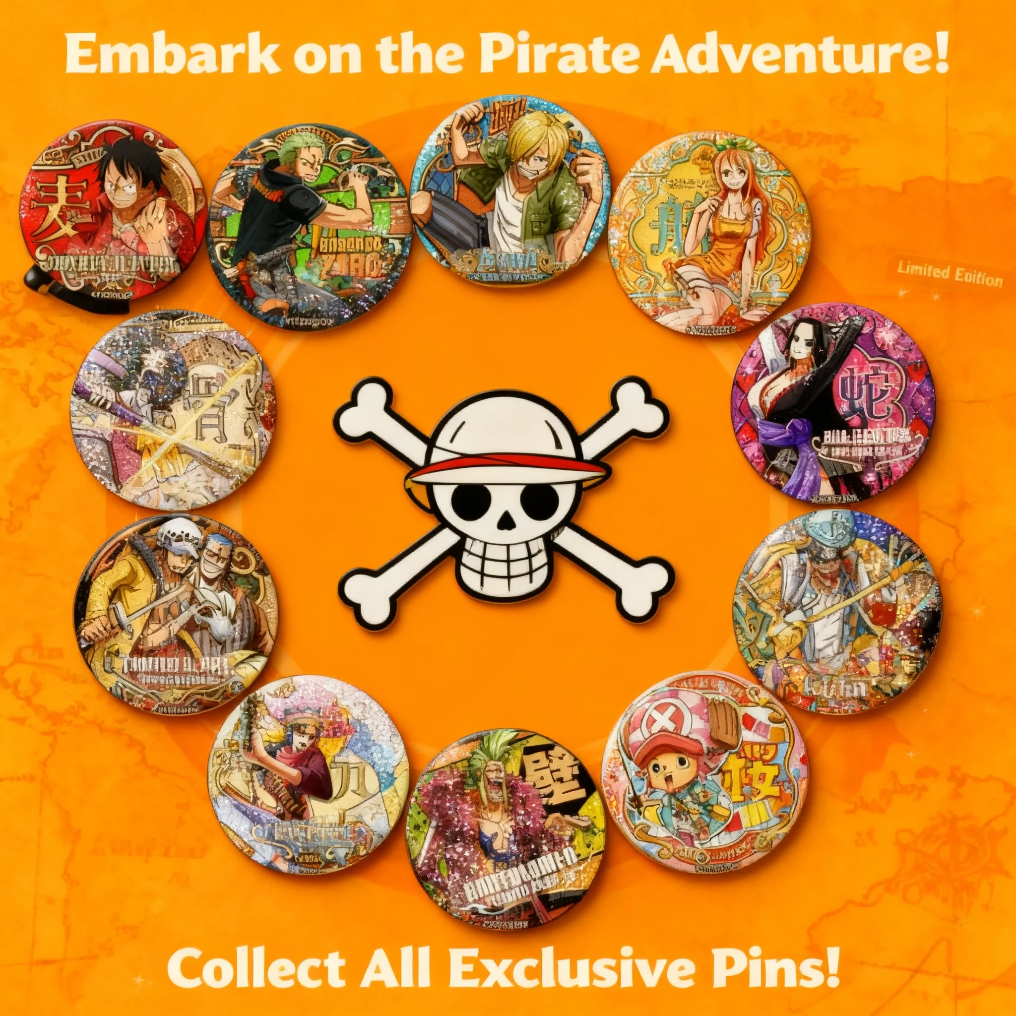 One Piece Anime Badge Luffy Baki Lucci Sabo Cosplay Pin Merchandise Anime Accessories Business Gifts
One Piece Anime Badge Luffy Baki Lucci Sabo Cosplay Pin Merchandise Anime Accessories Business Gifts