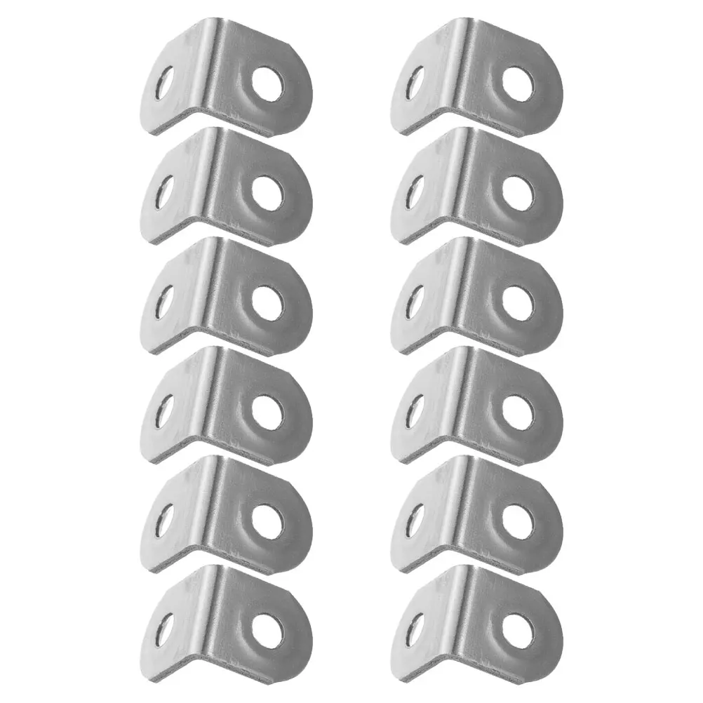 12Pcs Stainless Steel Corner Brackets 90 Degree L Brackets for Wood Shelves Furniture Small Shelf Braces DIY L Bracket 
12Pcs Stainless Steel Corner Brackets 90 Degree L Brackets for Wood Shelves Furniture Small Shelf Braces DIY L Bracket