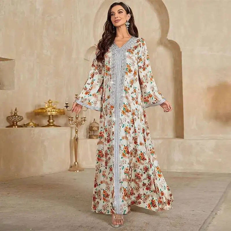 Ky912-3 Arab Dubai Muslim Robe Printed Ethnic Style Dress 2025 Muslim Long Dress Robe Abaya Ramadan Dubai Luxury Islam Elegant
Ky912-3 Arab Dubai Muslim Robe Printed Ethnic Style Dress 2025 Muslim Long Dress Robe Abaya Ramadan Dubai Luxury Islam Elegant