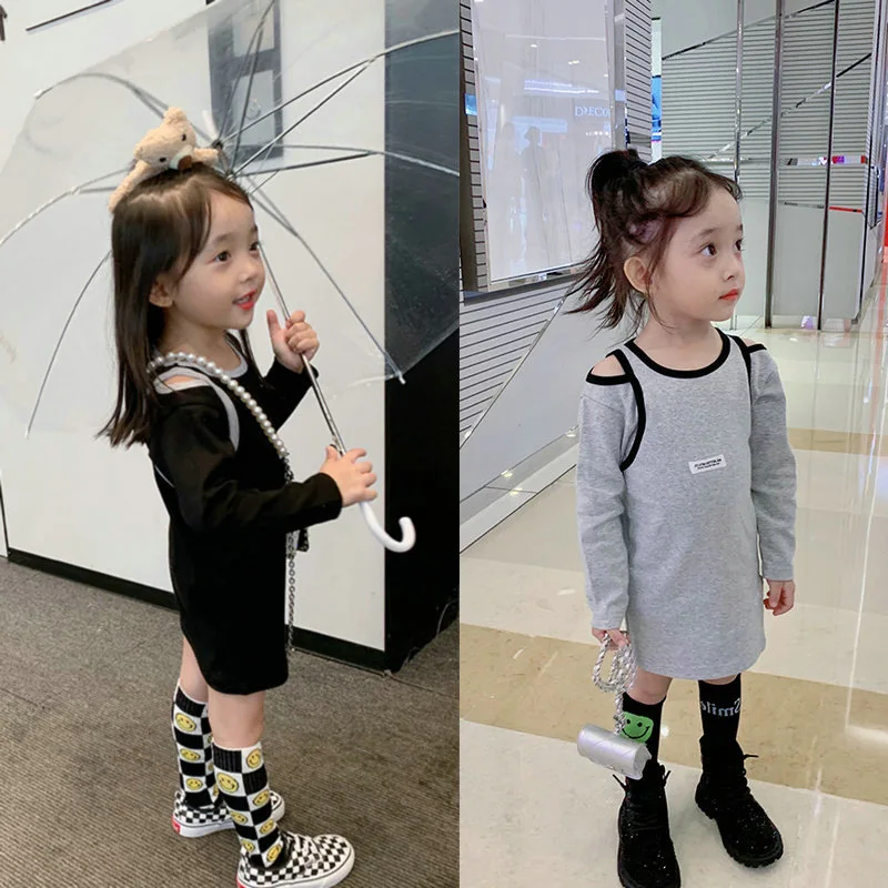 Girls' off-shoulder slit dressALine skirt2026New Spring and Summer Children's Clothing Wholesale
Girls' off-shoulder slit dressALine skirt2026New Spring and Summer Children's Clothing Wholesale