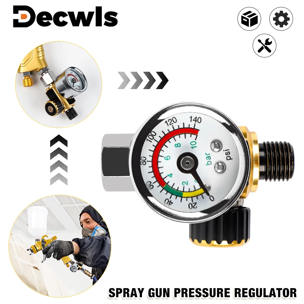 Spray Gun Pressure Valve 1/4" NPT Air Compressor Pressure Reducing Valve, Air Pressure Regulator, Household Air Tool Accessories
Spray Gun Pressure Valve 1/4" NPT Air Compressor Pressure Reducing Valve, Air Pressure Regulator, Household Air Tool Accessories