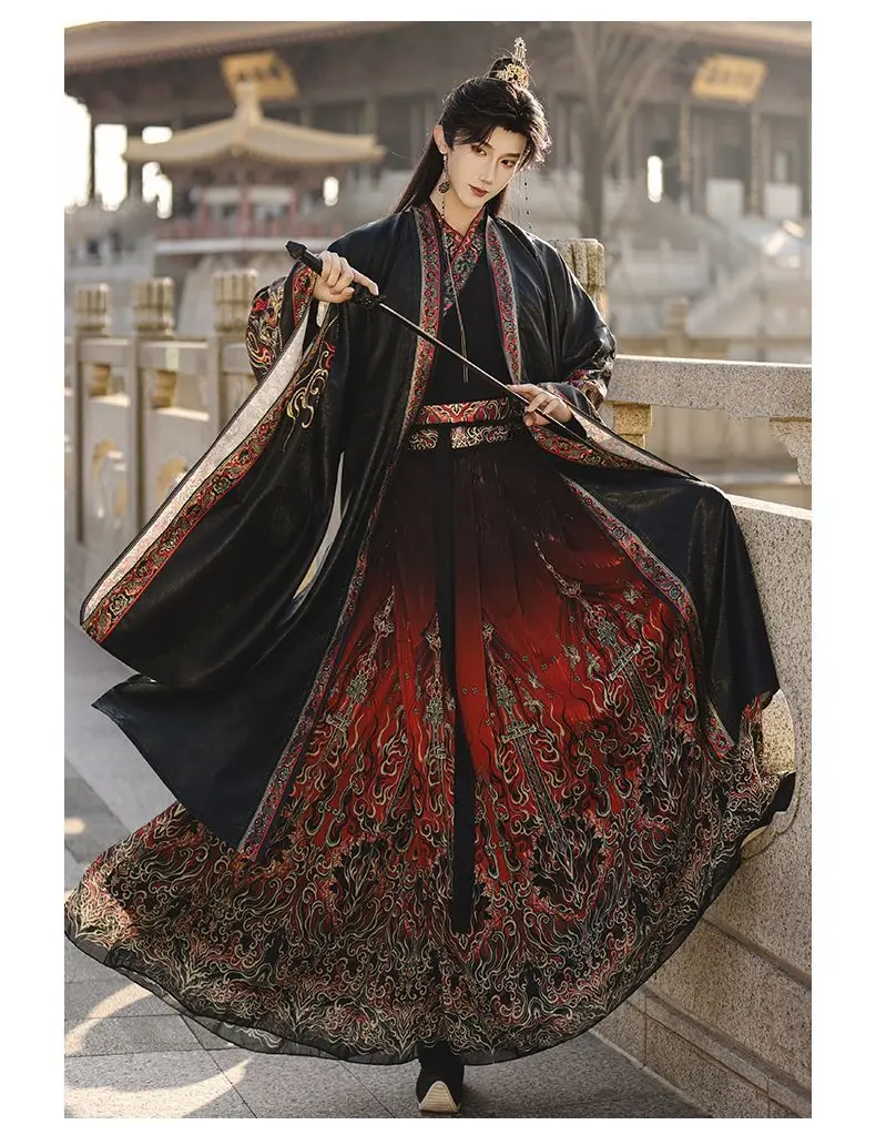 Unisex Embroidered Xianxia Hanfu Set | Ancient Warrior Robe for Stage & Comic Con 2026
Unisex Embroidered Xianxia Hanfu Set | Ancient Warrior Robe for Stage & Comic Con 2026