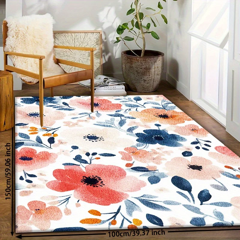 Коврик VIKAMA с акварельным цветочным узором, нескользящий, комфортный, мягкий, теплый, для прихожей, гостиной, дивана, домашнего декора
Коврик VIKAMA с акварельным цветочным узором, нескользящий, комфортный, мягкий, теплый, для прихожей, гостиной, дивана, домашнего декора