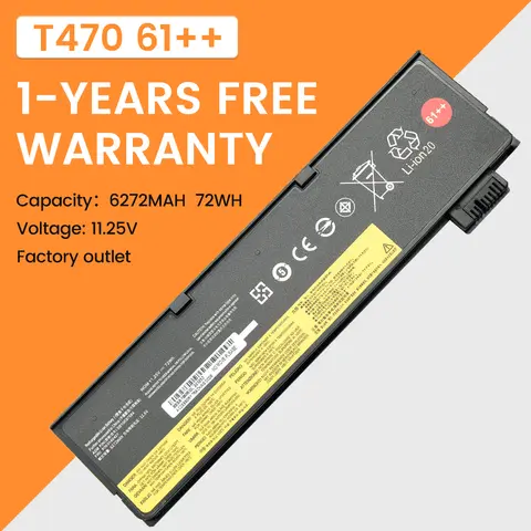01AV427 01AV423 61++ Bateria Compatível para Lenovo Thinkpad T470 T480 P51S T570 T580 A485 A475 Série 01AV425 01AV422 01AV492