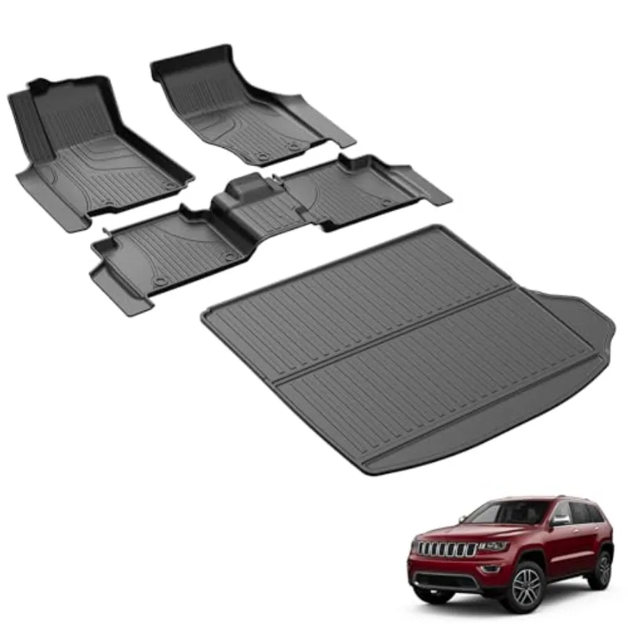 Floor Mats and Cargo Mat for Jeep Grand Cherokee WL Include 4xe Not WK2 or WL75 2022-2026: TPE All Weather Odorless Anti-Slip F
Floor Mats and Cargo Mat for Jeep Grand Cherokee WL Include 4xe Not WK2 or WL75 2022-2026: TPE All Weather Odorless Anti-Slip F