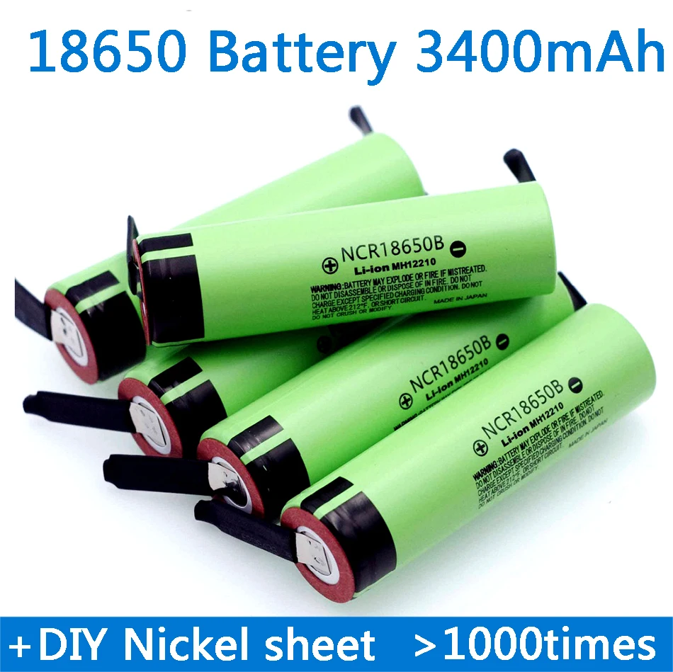 New 18650 battery 3.7V 3400mAh 20A 18650 Rechargeable battery high-current For Flashlight batteries for 18650 Nickel
New 18650 battery 3.7V 3400mAh 20A 18650 Rechargeable battery high-current For Flashlight batteries for 18650 Nickel