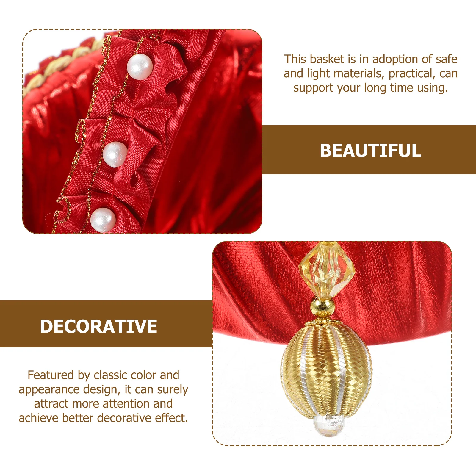 Pearl Wedding Flower Girl Basket Small Lightweight Portable Romantic Lace Wedding Petal Basket Elegant Party Favor
Pearl Wedding Flower Girl Basket Small Lightweight Portable Romantic Lace Wedding Petal Basket Elegant Party Favor