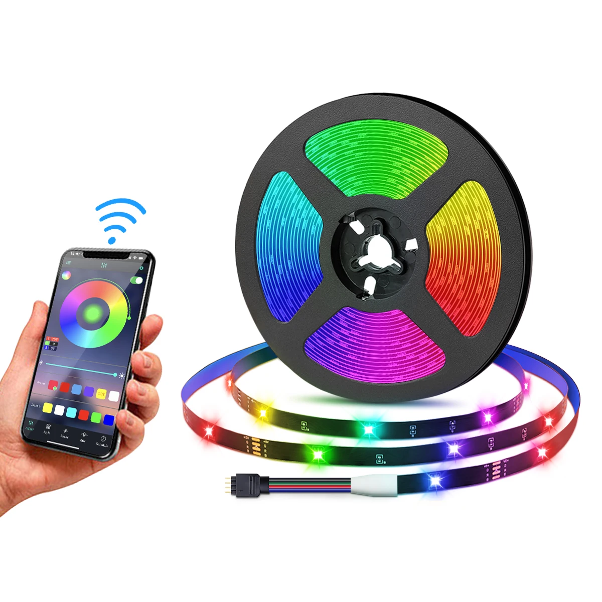 USB 5V LED Strip Lights 5050 RGB Music Sync LED Light Tape 16 Million Colors Changeable TV Backlight Lighting For Home Party 20M
USB 5V LED Strip Lights 5050 RGB Music Sync LED Light Tape 16 Million Colors Changeable TV Backlight Lighting For Home Party 20M