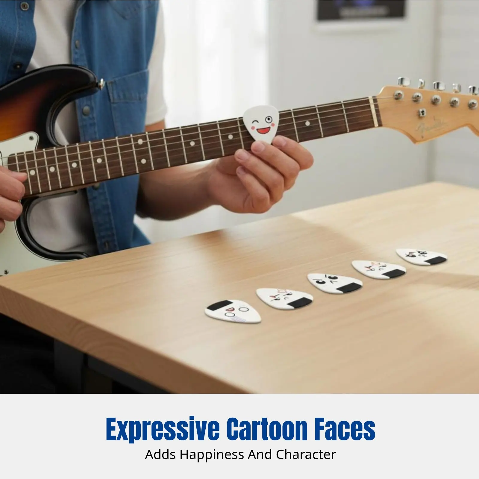 Electric Guitar Accessory, Colorful Cartoon Design, Multiple Thickness, For Bass, Customizable, Random Patterns
Electric Guitar Accessory, Colorful Cartoon Design, Multiple Thickness, For Bass, Customizable, Random Patterns