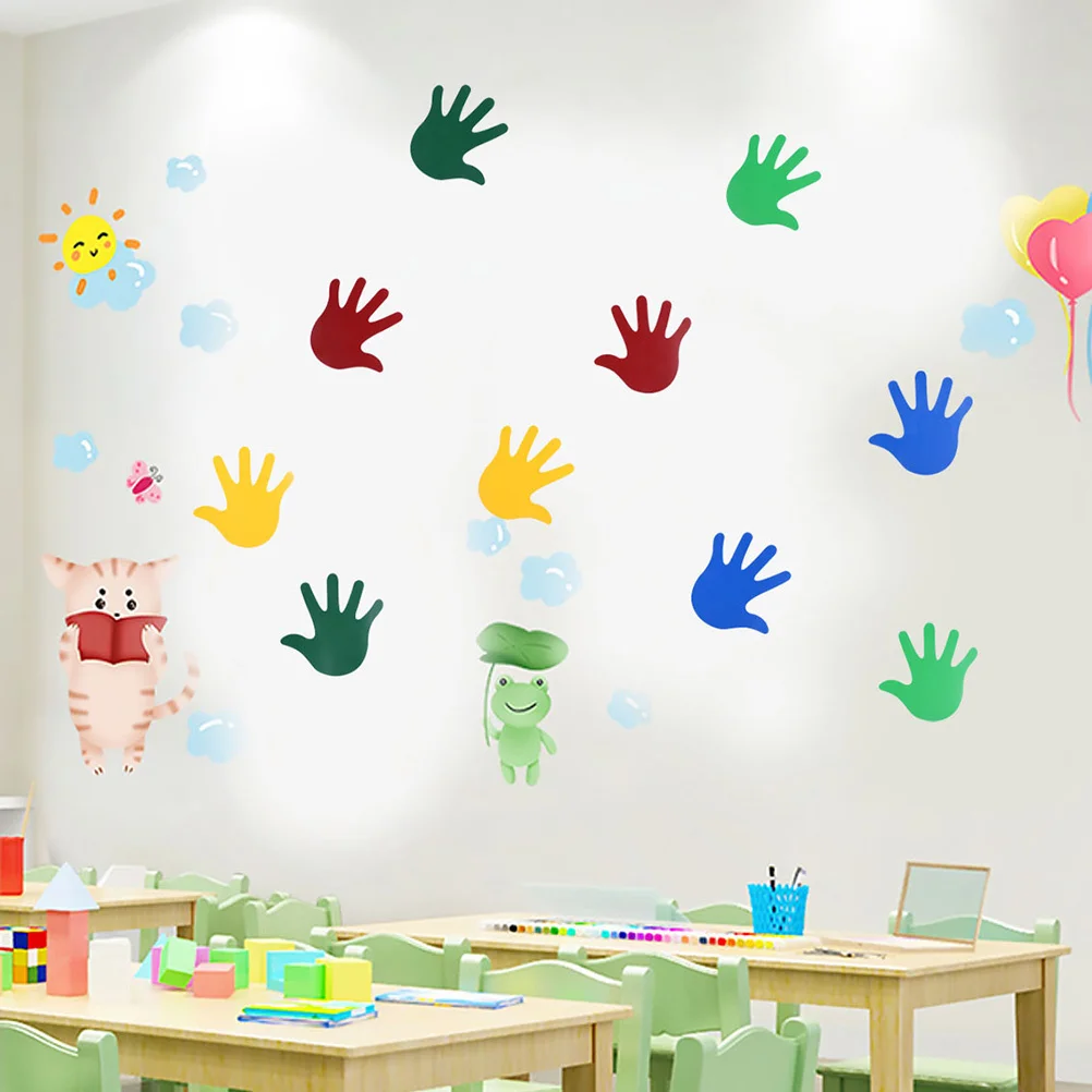 20Pairs Hand Prints Wall Sticker Creative Palm Design Waterproof Removable Kids Bedroom Wall Decals PVC Home Decor Adhesive
20Pairs Hand Prints Wall Sticker Creative Palm Design Waterproof Removable Kids Bedroom Wall Decals PVC Home Decor Adhesive
