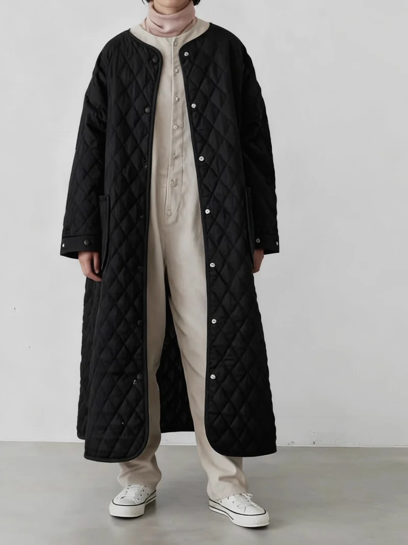 2025 Japanese Style Loose Large Size Women's Jacket, Autumn Winter Thickened Diamond Quilted Long Cotton Coat w1378
2025 Japanese Style Loose Large Size Women's Jacket, Autumn Winter Thickened Diamond Quilted Long Cotton Coat w1378