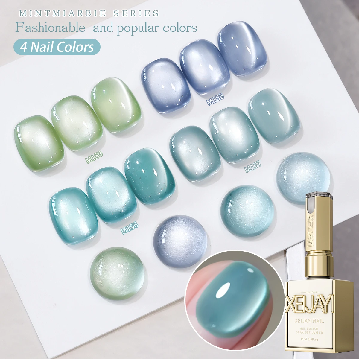 15ML Mint manbo cat eye Nail Gel polish Set Semi Permanent Nail Art Soaking UV LED Nail Salon DIY Nail Salon Gel For Spring
15ML Mint manbo cat eye Nail Gel polish Set Semi Permanent Nail Art Soaking UV LED Nail Salon DIY Nail Salon Gel For Spring