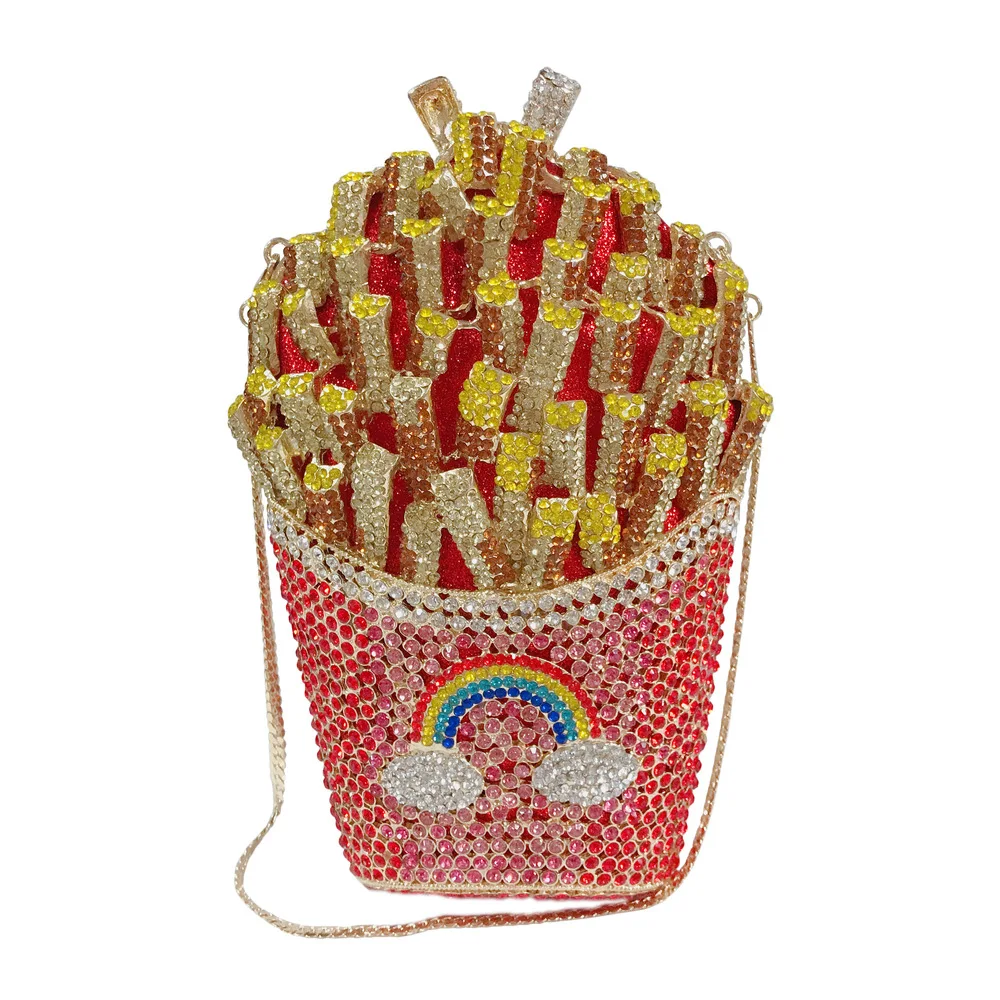 21x8.5CM French Fries Diamond Bag Crystal Diamond Bag Empty Metal Diamond Dinner Bag Clutch Bag Put Plus A7473
21x8.5CM French Fries Diamond Bag Crystal Diamond Bag Empty Metal Diamond Dinner Bag Clutch Bag Put Plus A7473