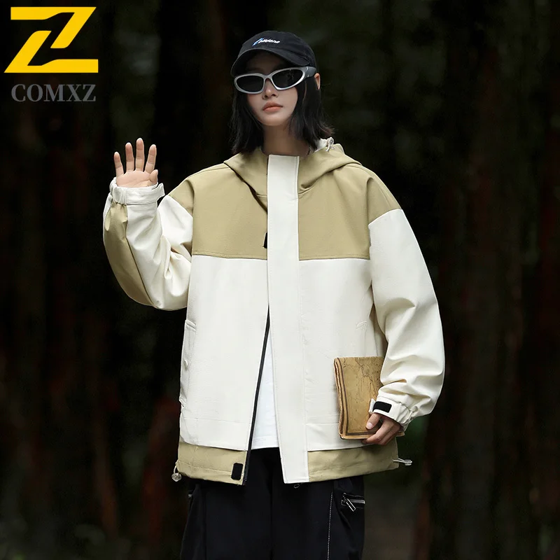2025 Mens Jacket Trendy aterproof Windbreaker Color Block Couple's Hooded Coat Outdoor Loose Hiking Top Sporty Workwear Raincoat
2025 Mens Jacket Trendy aterproof Windbreaker Color Block Couple's Hooded Coat Outdoor Loose Hiking Top Sporty Workwear Raincoat