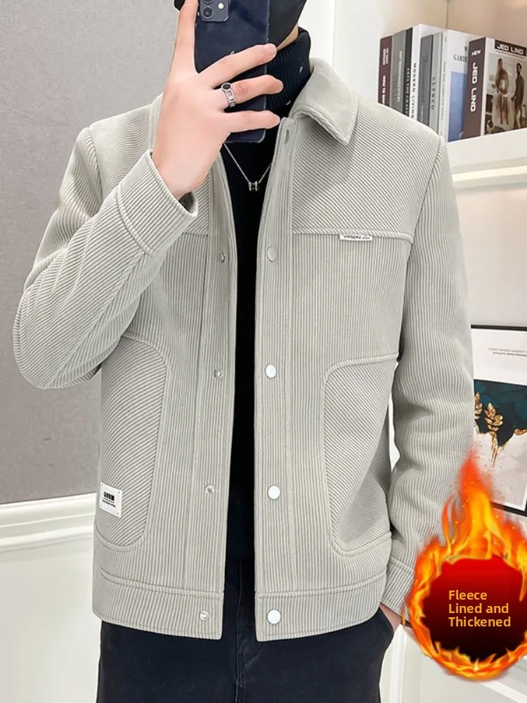 Men's Workwear Jaet Stand Collar Thiened Fce Casual High Quali Busin Leisure Outerwear for Youth Autumn Winter
Men's Workwear Jaet Stand Collar Thiened Fce Casual High Quali Busin Leisure Outerwear for Youth Autumn Winter