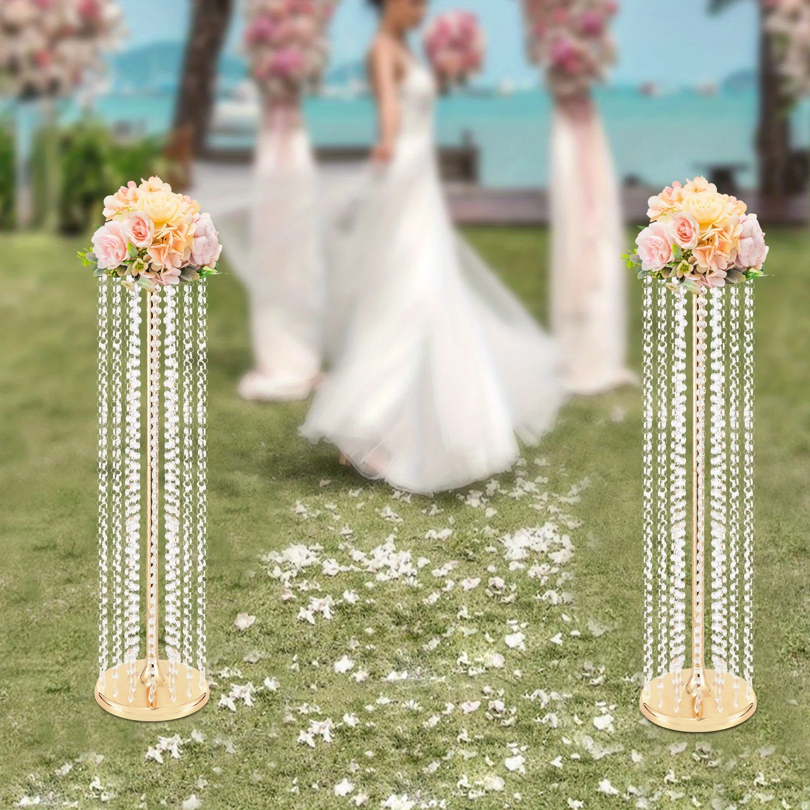 Набор из 2-х золотых хрустальных подставок для цветов высотой 90 см, элегантные высокие подставки для свадеб, вечеринок и декора дома
Набор из 2-х золотых хрустальных подставок для цветов высотой 90 см, элегантные высокие подставки для свадеб, вечеринок и декора дома