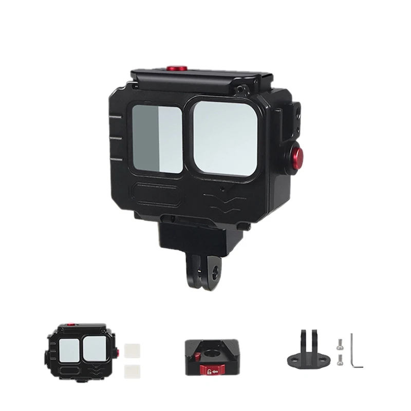 CEA 80M Waterproof Case For Gopro12/11/10 Action Camera Deep Diving Action Camera Protective Frame Case For Gopro
CEA 80M Waterproof Case For Gopro12/11/10 Action Camera Deep Diving Action Camera Protective Frame Case For Gopro