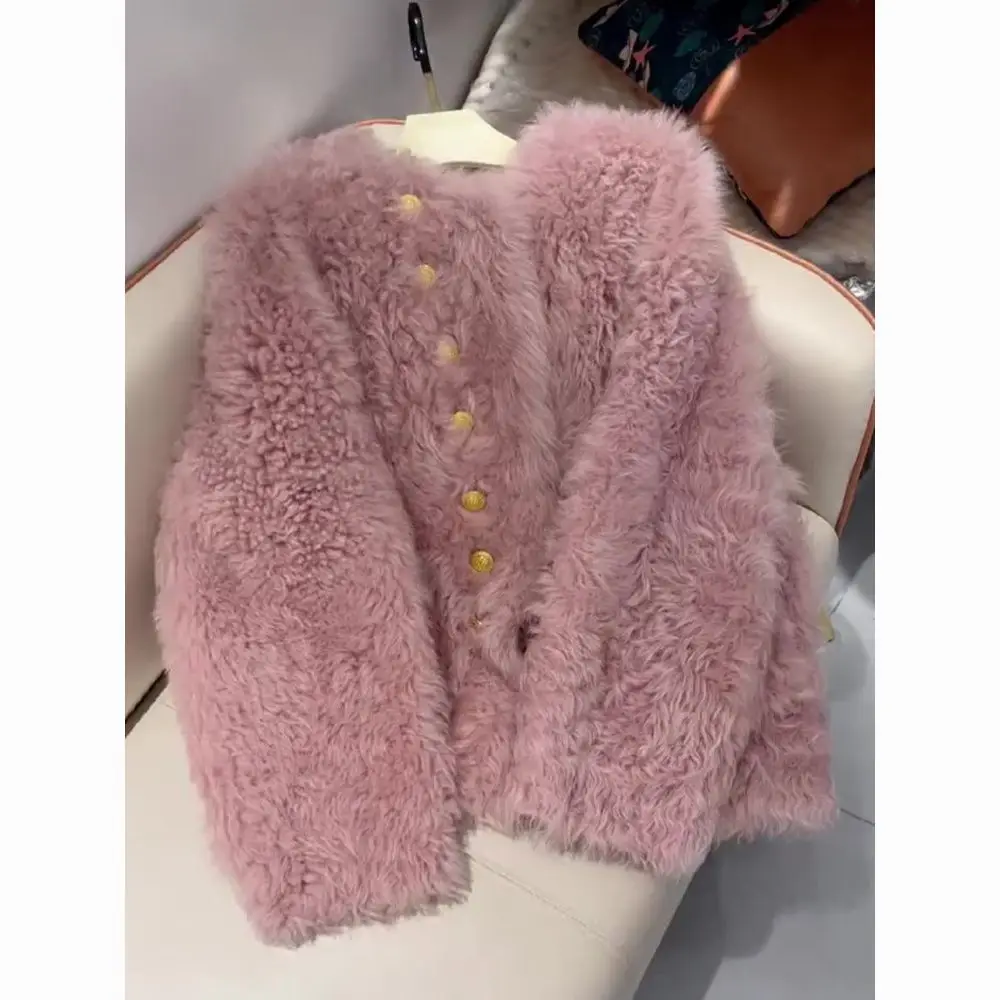 Fashion Single Breasted Gradient New Soft Wear Fluffy Fur Jacket Coat Women 2024 Winter Chic Thicken Faux Outerwear T914
Fashion Single Breasted Gradient New Soft Wear Fluffy Fur Jacket Coat Women 2024 Winter Chic Thicken Faux Outerwear T914