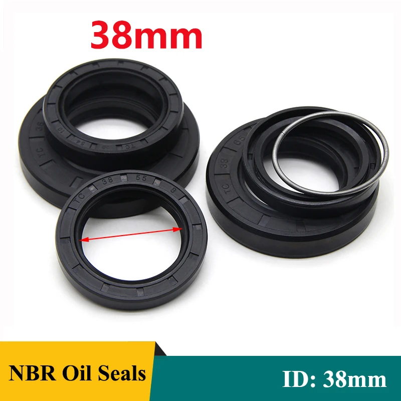 Black NBR Oil Seals ID 38mm TC-38*48/50/52/54/55/56/58/60/62/65/70/72/75*7/8/10/12mm Nitrile Rubber Shaft Double Lip Gasket
Black NBR Oil Seals ID 38mm TC-38*48/50/52/54/55/56/58/60/62/65/70/72/75*7/8/10/12mm Nitrile Rubber Shaft Double Lip Gasket