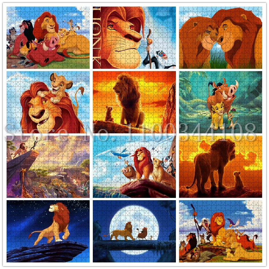300/500/1000 Pcs Disney Cartoon Puzzles The Lion King Jigsaw Puzzles for Adults and Children Decompress Education Toys
300/500/1000 Pcs Disney Cartoon Puzzles The Lion King Jigsaw Puzzles for Adults and Children Decompress Education Toys