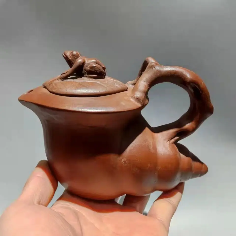 Chinese Vintage Purple Clay Pot Tea Pot Wine Pot Red Mud Field Snail Pot 450cc
Chinese Vintage Purple Clay Pot Tea Pot Wine Pot Red Mud Field Snail Pot 450cc