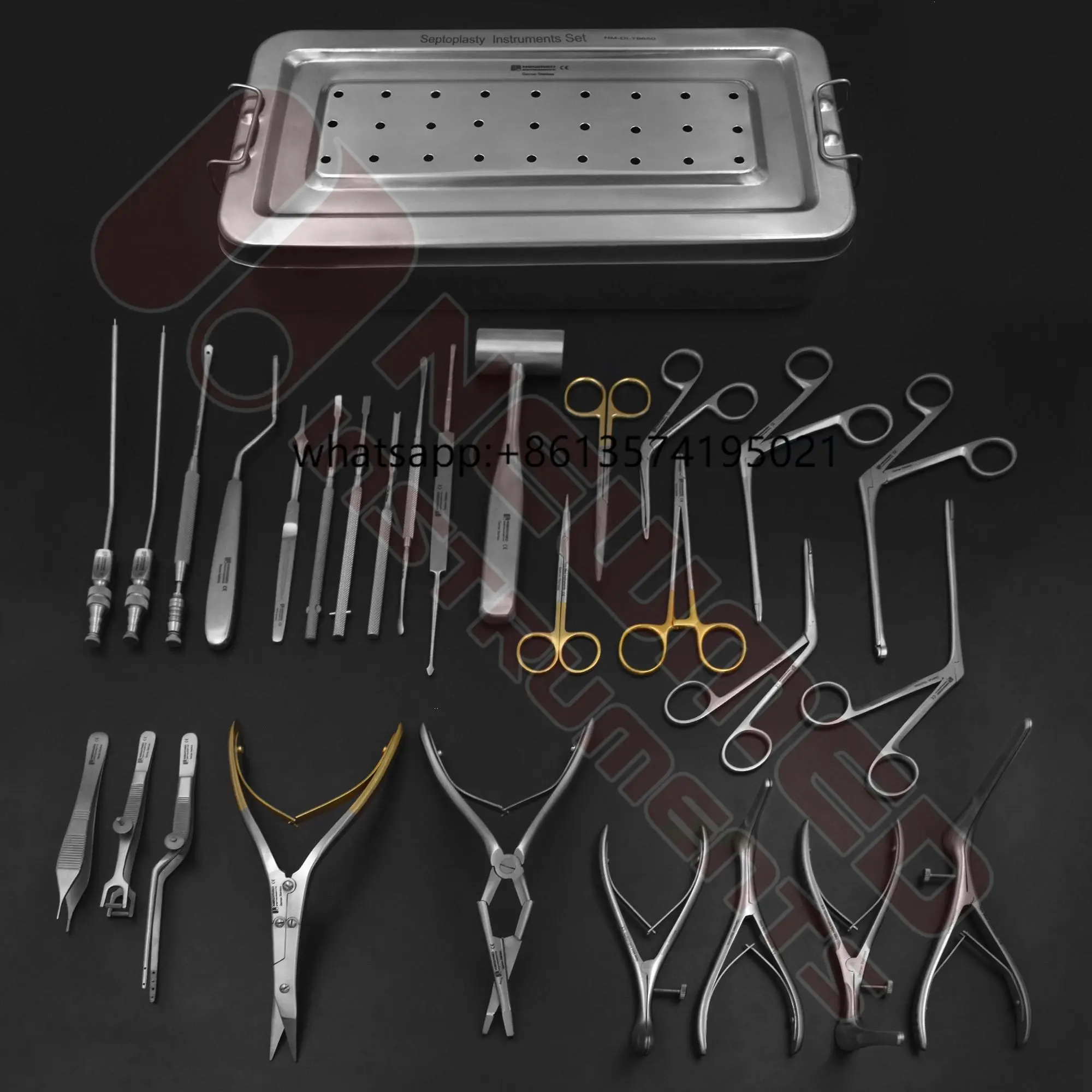 Septoplasty Septum Nasal Surgery Instrument Set Manual Power Includes Turbinate Reduction Cartilage/Bone Reshaping Procedures
Septoplasty Septum Nasal Surgery Instrument Set Manual Power Includes Turbinate Reduction Cartilage/Bone Reshaping Procedures