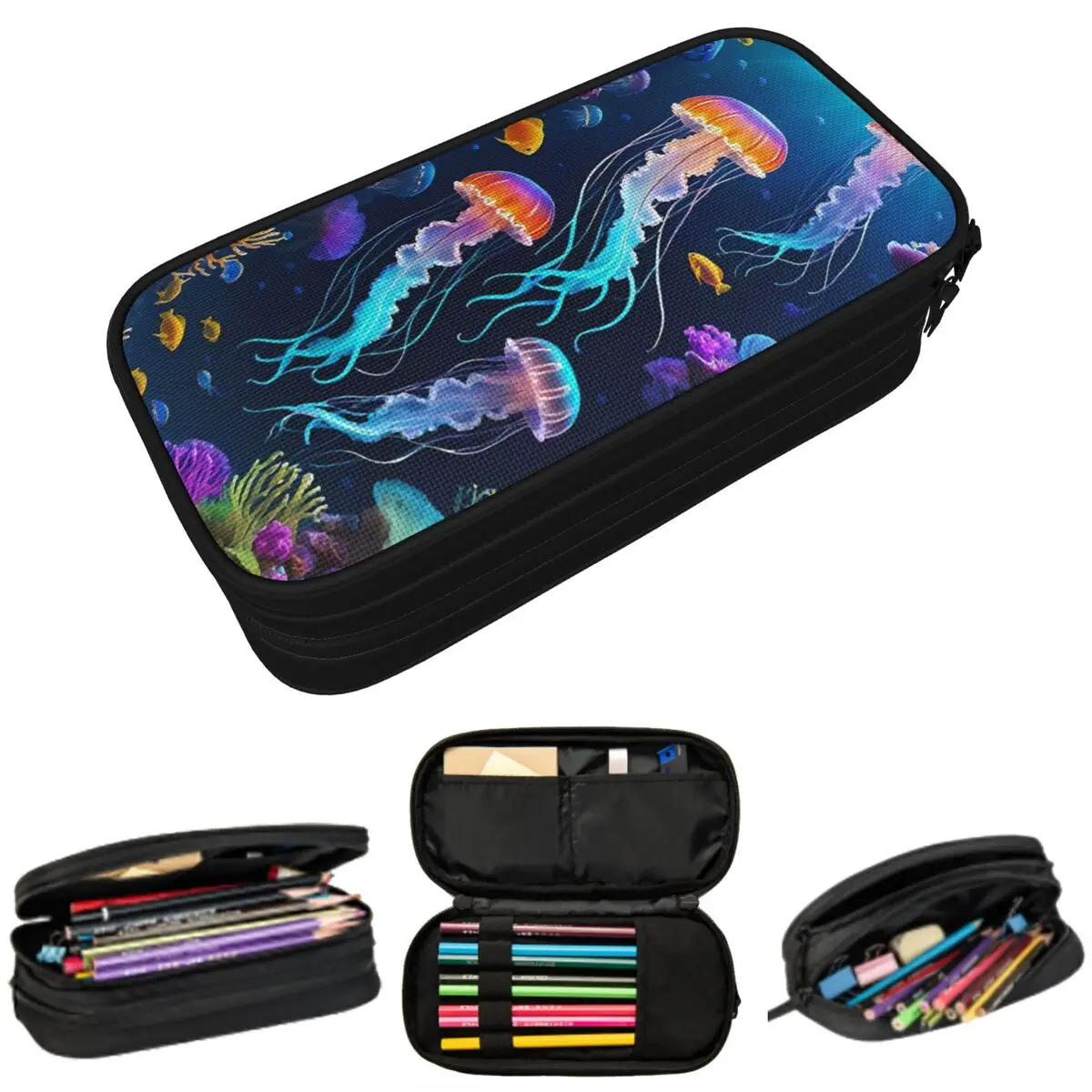 Fantastic Jellyfish Swarm Pattern Pencil Case for Students Gifts Pen Box Pencil Bag Stationery Supplies Pen Holder Bag
Fantastic Jellyfish Swarm Pattern Pencil Case for Students Gifts Pen Box Pencil Bag Stationery Supplies Pen Holder Bag