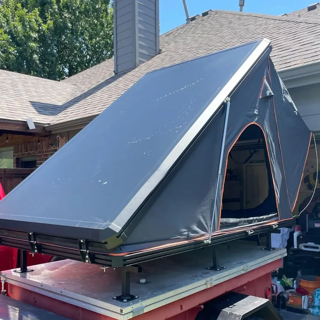 Aluminium Triangle 3- 4 Person Top Roof Tent Black Gray Car Rooftop Tent 4x4 Off-road RTT Roof Top Tent
Aluminium Triangle 3- 4 Person Top Roof Tent Black Gray Car Rooftop Tent 4x4 Off-road RTT Roof Top Tent