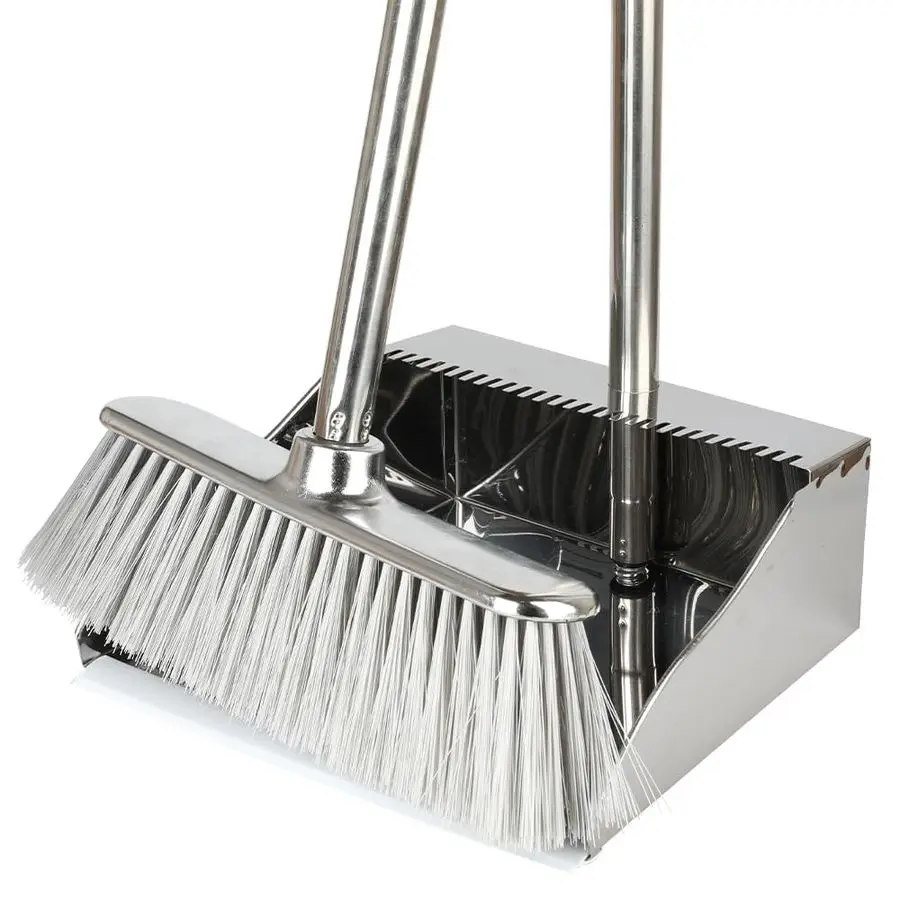 Dustpan with Broom Set, Long Handle Stainless Steel Dustpan,Heavy Duty Standing Dust Pan with Teeth, Indoor Outdoor Up for Home
Dustpan with Broom Set, Long Handle Stainless Steel Dustpan,Heavy Duty Standing Dust Pan with Teeth, Indoor Outdoor Up for Home