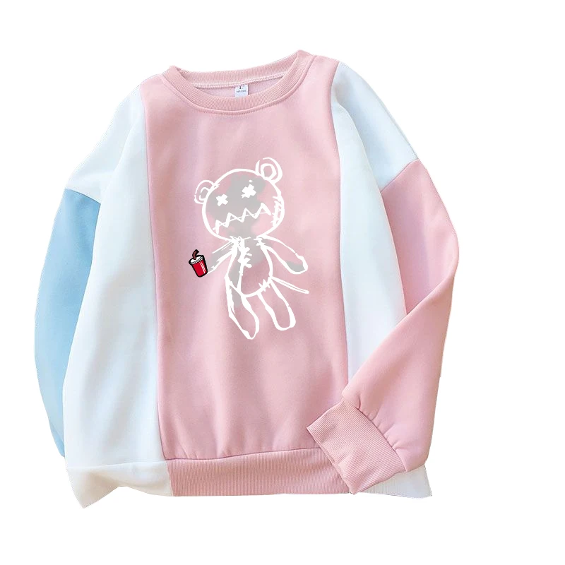 Kawaii Толстовка женская зимняя флисовая разноцветная строчка Harajuku милый граффити медведь мультфильм принт пуловеры толстовки y2k одежда
Kawaii Толстовка женская зимняя флисовая разноцветная строчка Harajuku милый граффити медведь мультфильм принт пуловеры толстовки y2k одежда
