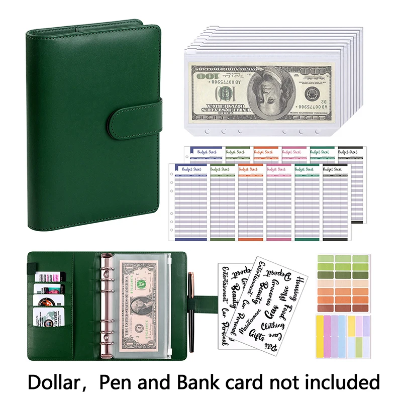 PU Leather Budget Binder With Cash Envelopes Pockets Zip Small French Budget Pouch Binder For Saving Money A6 Planner Organizer
PU Leather Budget Binder With Cash Envelopes Pockets Zip Small French Budget Pouch Binder For Saving Money A6 Planner Organizer