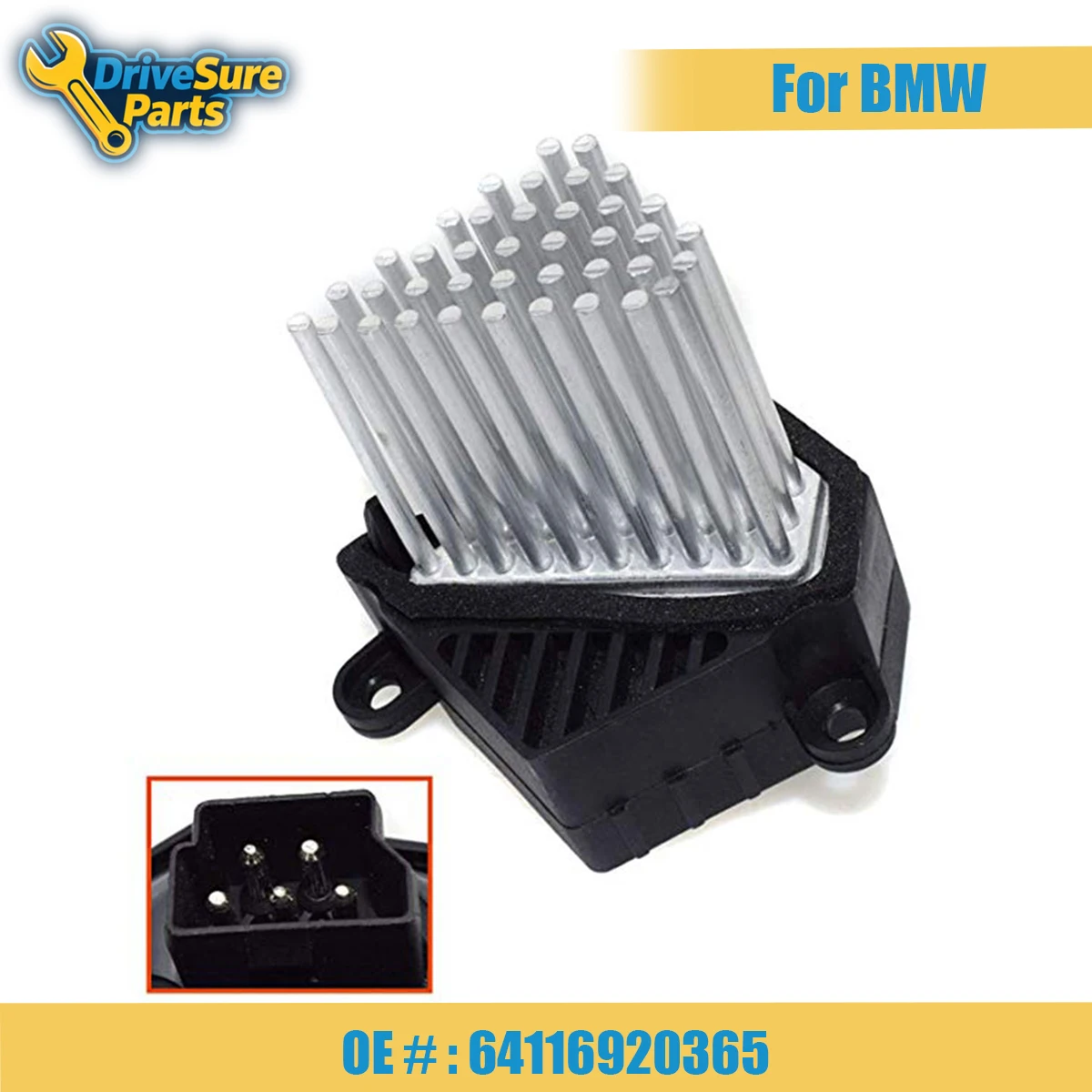64116920365 Blower Motor HVAC Resistor Fan Heater Unit For BMW E39 E46 E53 E83 323i 325i 328i 525i X3 X5 M3 1997-2006
64116920365 Blower Motor HVAC Resistor Fan Heater Unit For BMW E39 E46 E53 E83 323i 325i 328i 525i X3 X5 M3 1997-2006