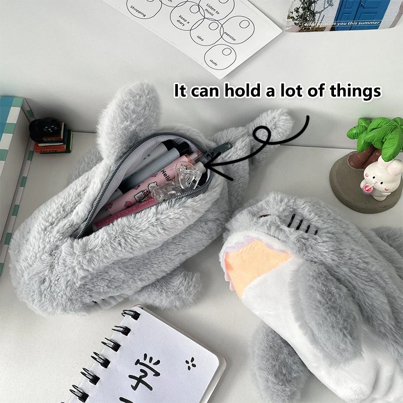 Cute Plush Ocean Shark Pencil Case Cosmetic Bag Portable Large Capacity Pen Pouch Stationery Storage Box School Office Supplies
Cute Plush Ocean Shark Pencil Case Cosmetic Bag Portable Large Capacity Pen Pouch Stationery Storage Box School Office Supplies