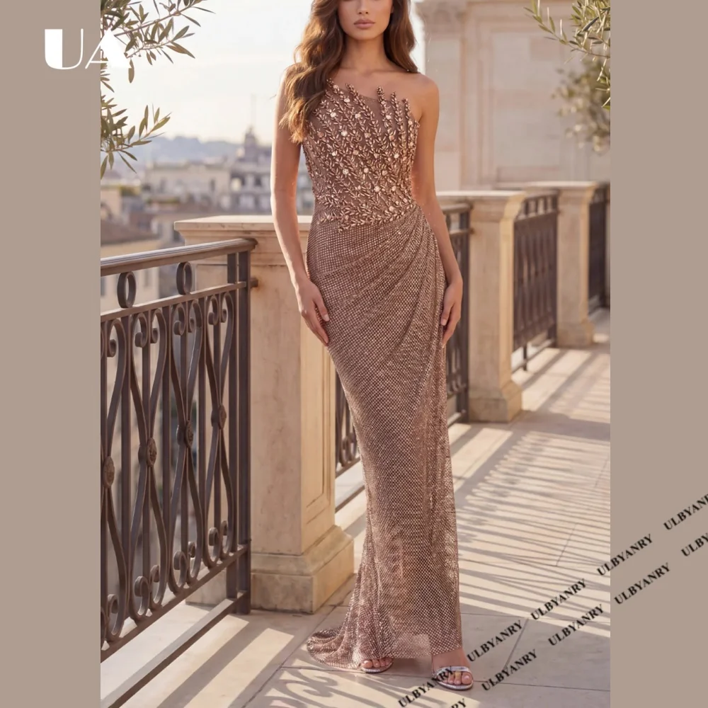 2026 New Exquisite Sheath Rhinestone Evening Dresses for Women, Elegant Diagnol Collar Prom Dress, Customized Train Party Dress
2026 New Exquisite Sheath Rhinestone Evening Dresses for Women, Elegant Diagnol Collar Prom Dress, Customized Train Party Dress
