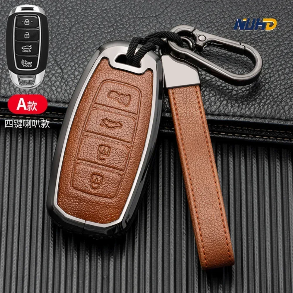 Leather Car Key Case for Hyundai I30 Ix35 Kona Encino Solaris Azera Grandeur Ig Accent TM Palisade Santa Key Cover Accessories
Leather Car Key Case for Hyundai I30 Ix35 Kona Encino Solaris Azera Grandeur Ig Accent TM Palisade Santa Key Cover Accessories