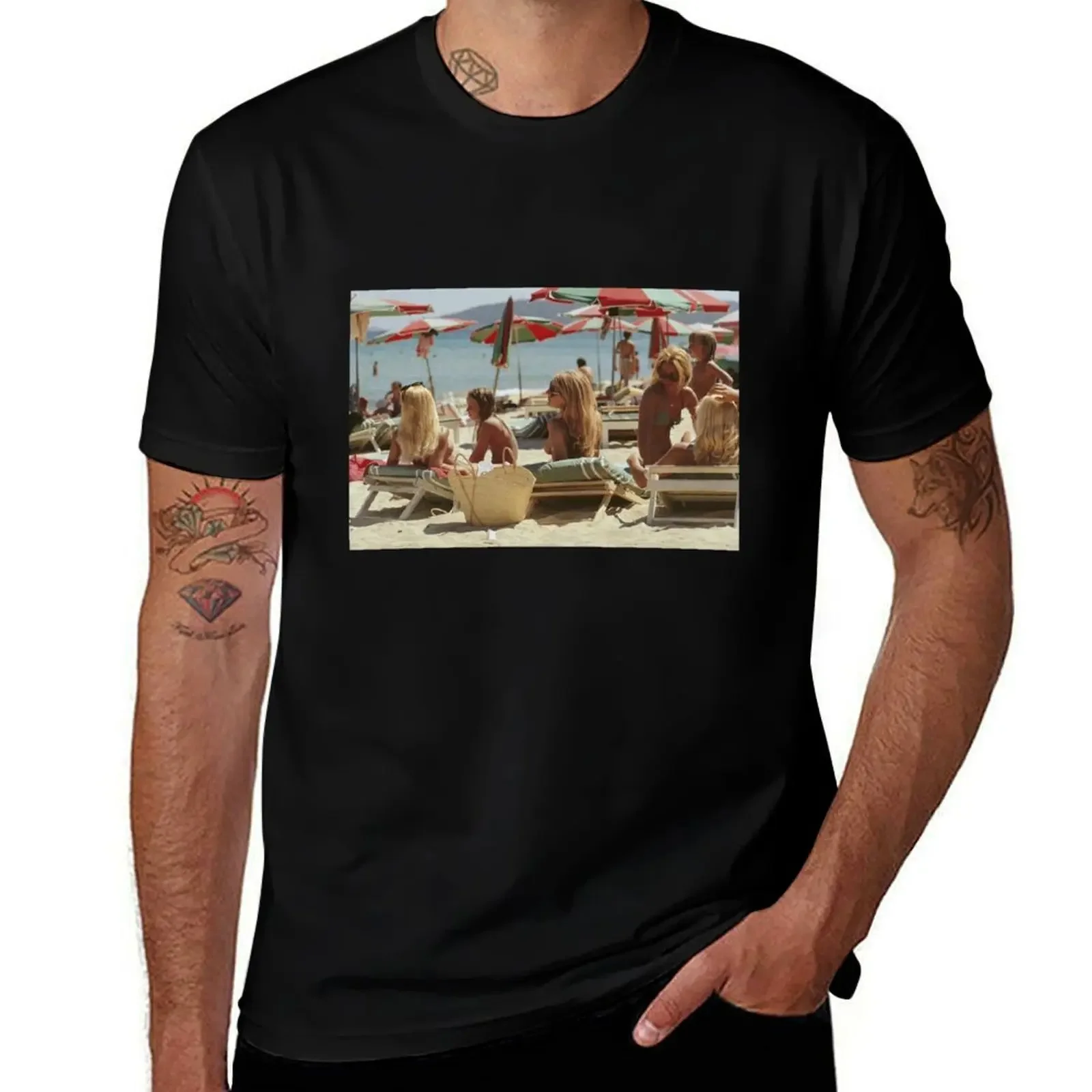 Saint-Tropez Beach, Slim Aarons T-Shirt Aesthetic clothing shirts graphic heavyweights anime shirts men
Saint-Tropez Beach, Slim Aarons T-Shirt Aesthetic clothing shirts graphic heavyweights anime shirts men
