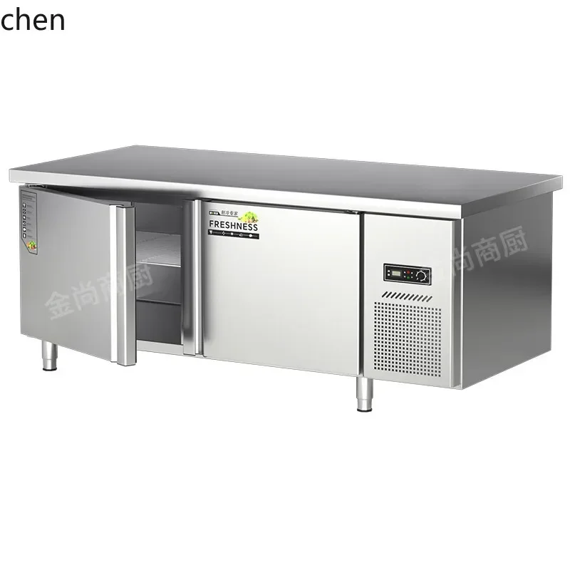 refrigerated workbench high-end kitchen freezer chopping board refrigerator freezer console double temperature
refrigerated workbench high-end kitchen freezer chopping board refrigerator freezer console double temperature