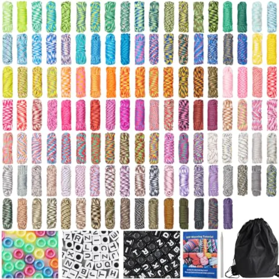 130 Colors Paracord 550-10 Feet Paracord Bracelets Kit with Complete Accessories Multifunction Paracord Rope for Making Bracele
130 Colors Paracord 550-10 Feet Paracord Bracelets Kit with Complete Accessories Multifunction Paracord Rope for Making Bracele