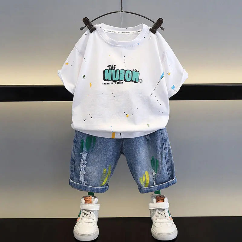 Cartoon Pattern Sets for Children Boys Wear Outfit Set Outdoor Clothing Child Kids Clothes Junior Boys' Summer Top Bottom Boy
Cartoon Pattern Sets for Children Boys Wear Outfit Set Outdoor Clothing Child Kids Clothes Junior Boys' Summer Top Bottom Boy