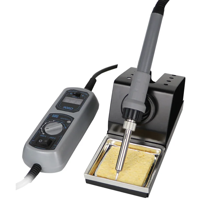 908D Portable Digital Display Constant Temperature Adjustable Soldering Iron Household Maintenance Welding Equipment
908D Portable Digital Display Constant Temperature Adjustable Soldering Iron Household Maintenance Welding Equipment