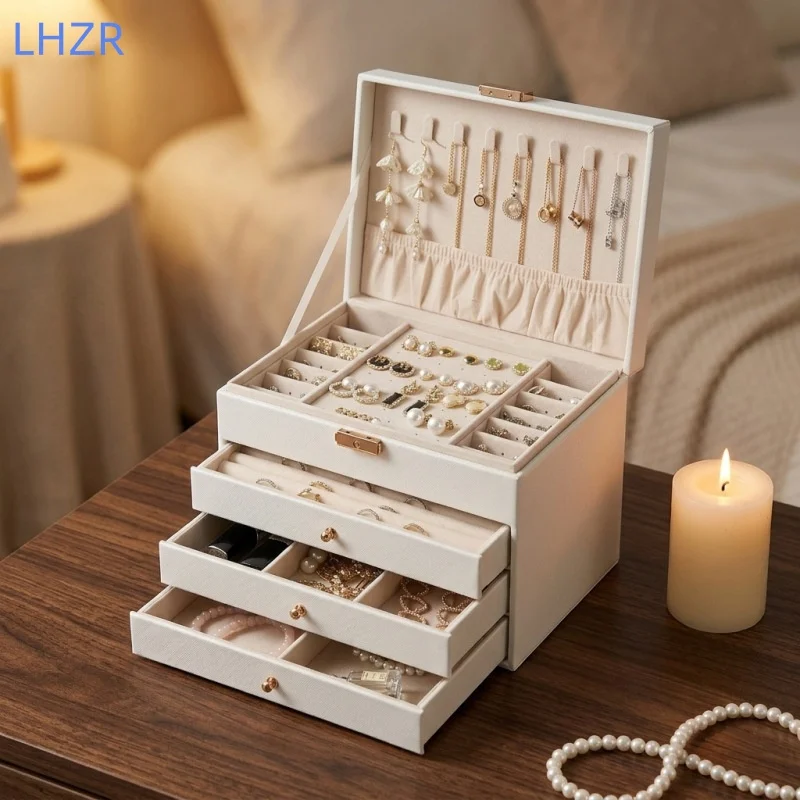 Jewelry storage box gold jewelry box anti rust and dust proof large capacity storage necklace ring earrings bracelet
Jewelry storage box gold jewelry box anti rust and dust proof large capacity storage necklace ring earrings bracelet