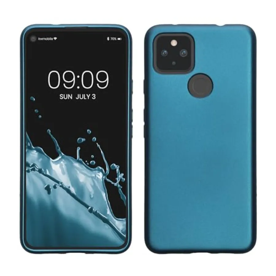 Case Compatible with Google Pixel 4a 5G Case - Soft Slim Metallic TPU Silicone Cover - Metallic Caribbean Blue
Case Compatible with Google Pixel 4a 5G Case - Soft Slim Metallic TPU Silicone Cover - Metallic Caribbean Blue