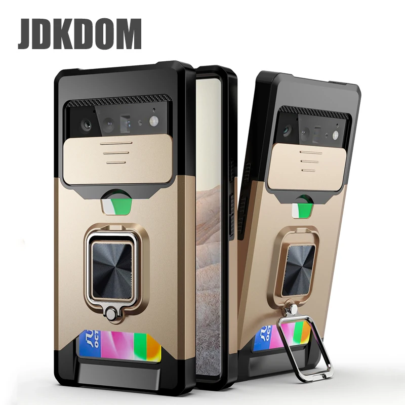 JDKDOM Slide Push Window Card Slot Phone Case For Google Poxel 9 8 7 6 Pro Metal Ring Bracket Cover For Google Poxel 9A 8A 7A 6A 
JDKDOM Slide Push Window Card Slot Phone Case For Google Poxel 9 8 7 6 Pro Metal Ring Bracket Cover For Google Poxel 9A 8A 7A 6A